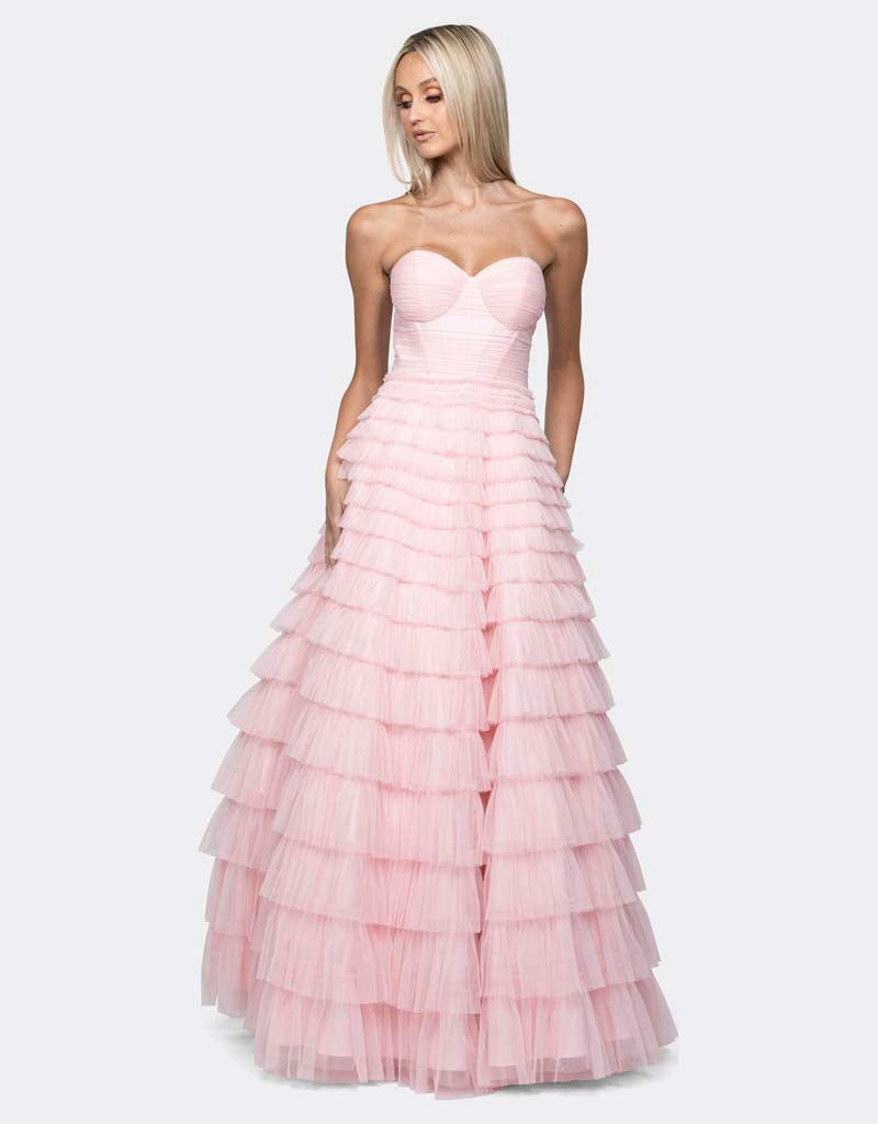 SERENITY SWEETHEART STRAPLESS BALL GOWN B64D15L