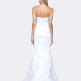 MAGNOLIA STRAPLESS ROSETTE GOWN SAMPLE B64D24L