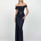 ETHEL COWL GOWN B65D12L