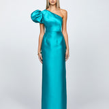 MARCHESA ONE SHOULDER GOWN B65D18L