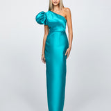 MARCHESA ONE SHOULDER GOWN B65D18L