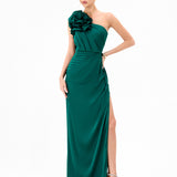 VACATION ASYMMETRIC GOWN B65D26L - Emerald