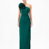 VACATION ASYMMETRIC GOWN B65D26L - Emerald