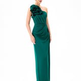 VACATION ASYMMETRIC GOWN B65D26L - Emerald