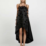 SAMPLE TIFFANY EMBELLISHED HI LOW GOWN SAMPLE B65D29HL