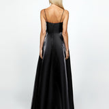NIA V NECK A LINE GOWN B66D09L