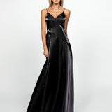NIA V NECK A LINE GOWN B66D09L