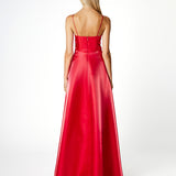 NIA V NECK A LINE GOWN B66D09L
