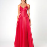 NIA V NECK A LINE GOWN B66D09L