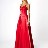 NIA V NECK A LINE GOWN B66D09L
