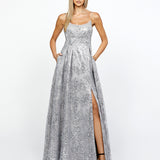 BAMBIE SCOOP NECK GOWN B67D02L