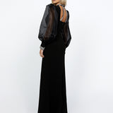 WINNIE SHEER SLEEVE GOWN B67D12L