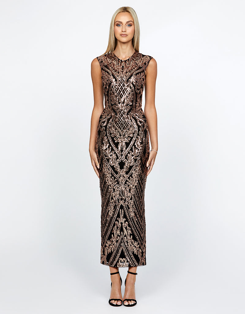 SHAYMAR HIGH NECK MIDI B67D21S