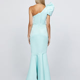 SAMPLE JUDDY ONE SHOULDER RUCHED GOWN SAMPLE B67D31L