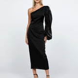 NYSSA ONE SLEEVE MIDI B67D41S