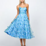 CARLENE STRAPLESS ORGANZA MIDI B68D04S