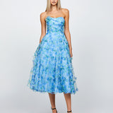 CARLENE STRAPLESS ORGANZA MIDI B68D04S