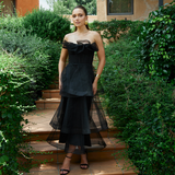 KASCADE TIERED RUFFLE MIDAXI B68D07L