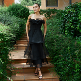 KASCADE TIERED RUFFLE MIDAXI B68D07L