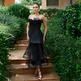 KASCADE TIERED RUFFLE MIDAXI B68D07L