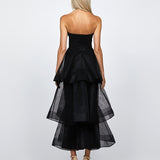 KASCADE TIERED RUFFLE MIDAXI B68D07L