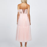 MARIANNE TIERED TULLE MIDI B68D27S