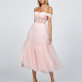 MARIANNE TIERED TULLE MIDI B68D27S