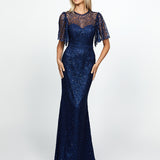SUZANNA HIGH NECK GOWN B69D10L
