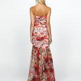 NEVAEH GATHERED ORGANZA GOWN B69D14L