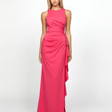SAMPLE RAELYNN HIGH NECK FRILL GOWN SAMPLE B69D19L