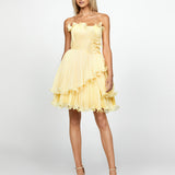 SAMPLE NOEL STRAPLESS ASYMMETRIC FRILL MINI SAMPLE B69D25S