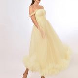 SAMPLE ACAZIA A LINE TULLE MIDAXI SAMPLE B70D25L
