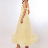 SAMPLE ACAZIA A LINE TULLE MIDAXI SAMPLE B70D25L
