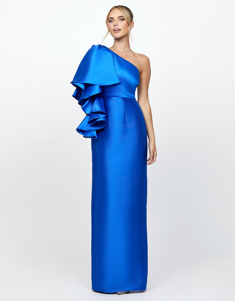 ANNMARIE FRILL SHOULDER GOWN B71D02L