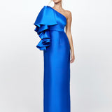 ANNMARIE FRILL SHOULDER GOWN B71D02L