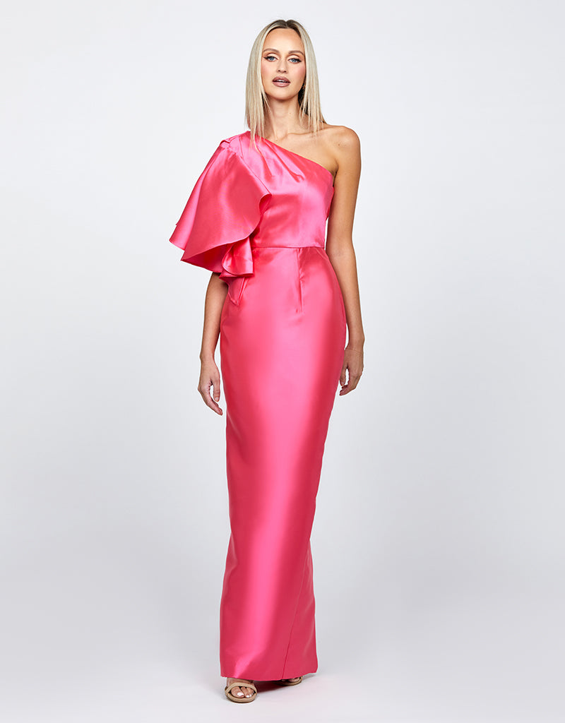ANNMARIE FRILL SHOULDER GOWN B71D02L
