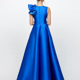 CECE RUFFLE SHOULDER GOWN B71D04L