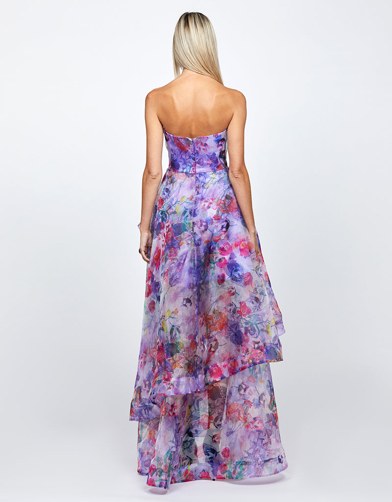 ADELAIDE STRAPLESS HI LO GOWN B71D16HL