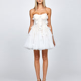 VANESSA APPLIQUED CORSET MINI B71D25S