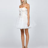 VANESSA APPLIQUED CORSET MINI B71D25S