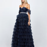 FRANCHESA OFF SHOULDER BALL GOWN B72D20L