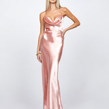 LIVELY STRAPPY BACK COWL GOWN B72D36L