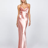 LIVELY STRAPPY BACK COWL GOWN B72D36L