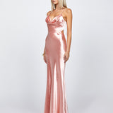 LIVELY STRAPPY BACK COWL GOWN B72D36L