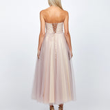 GRACELYN DIAMANTE TEA LENGTH MIDI B72D54S