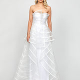 ARABELLA STRIPED BALL GOWN B73D25L