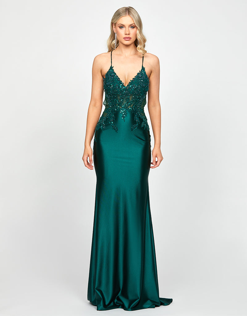 LAYNE FISHTAIL GOWN B73D75L