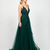 ALIE PLUNGING BALL GOWN B73D84L