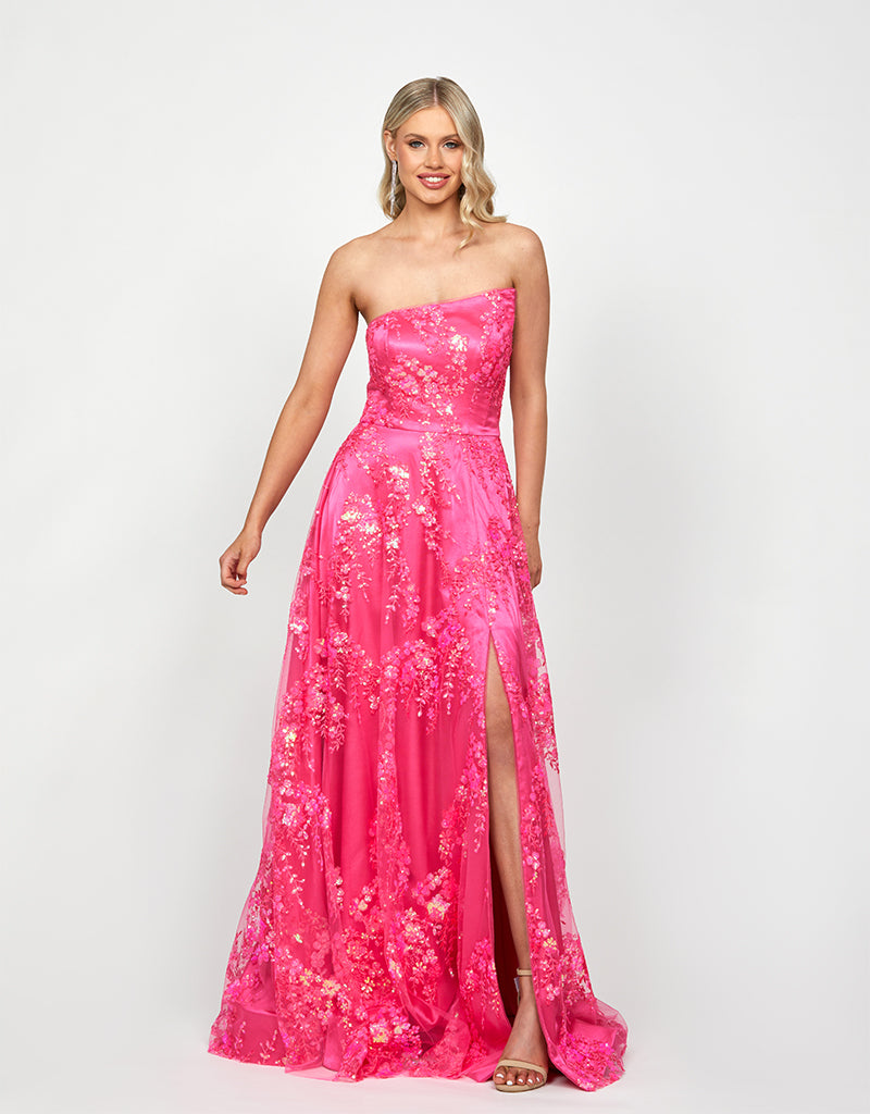 SERRA ASYMMETRIC GOWN B73D04L