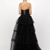 AMAYA SWEETHEART TIERED BALL GOWN B73D10LNG